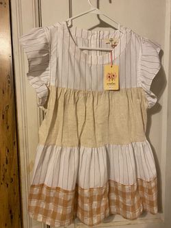 Entro Tiered Ruffle Sleeve Dress