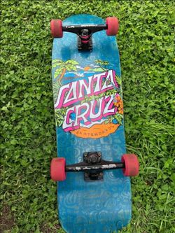 Santa Cruz fish tail cruiser skateboard and penny board