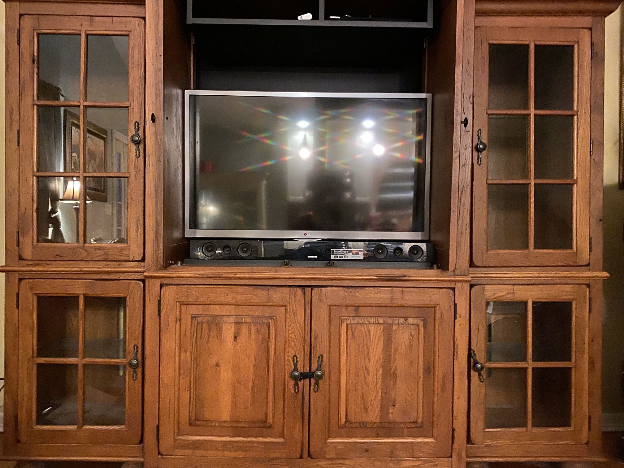 TV Console, Real Wood, Like New