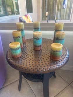 8-Piece Multi-Sized Southwest-Colored Hobby Lobby Candle Set