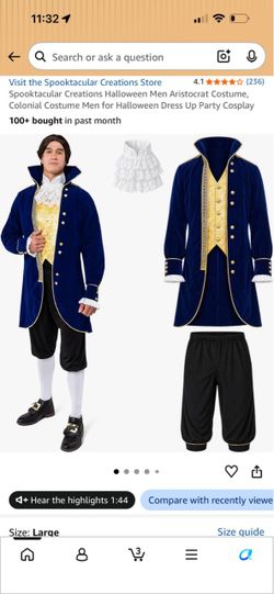 Men's Colonial Aristocrat Halloween Costume