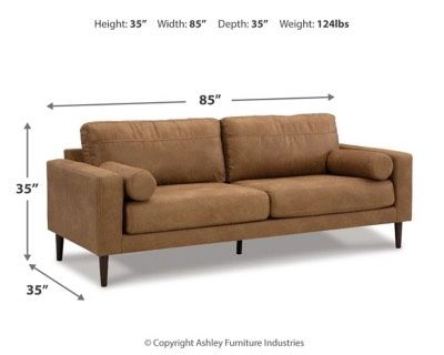 Brown Leather Couch