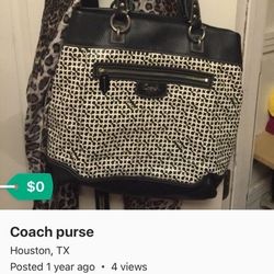 Coach XL purse