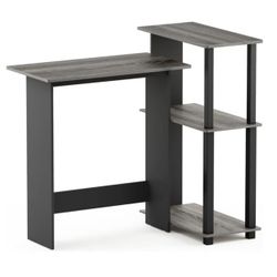 Desk Small Space Gray Black 