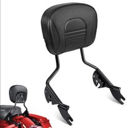 Passenger Backrest Sissy Bar, Detachable Quick Release Rear Backrest Sissy Bar Fit for Harley Davidson Road Glide Street Glide Road King Electra Glide