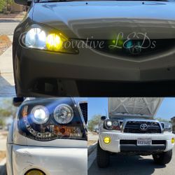H11/H8/H9 LED Headlight Bulbs, 6500K Fog Lights Car Bulb, 12000Lm DRL or Low Beam, Halogen Replacement Headlight with Fan 