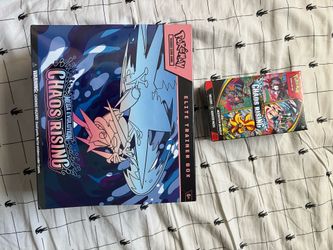 Pokemon New Sealed Chaos Rising ETB and Booster Bundle NIB