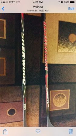 Sher-Wood T100 Hockey Stick left.