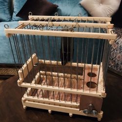 Wooden cages( hand crafted)  7 .5 “x 8.5” x 4.5” 