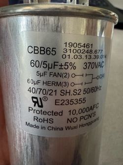 Capacitor 60/5