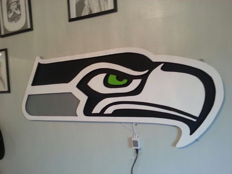 Custom Seahawks sign