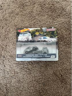 Hot Wheels Team Transport Porsche 356a Outlaw Momo VW Transporter T1 Pickup