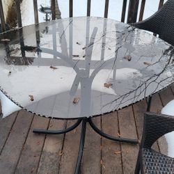 Glass Top Table
