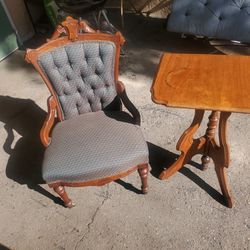 Antique Chair And Table