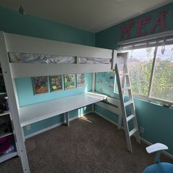Loft Bed and Integrated desk