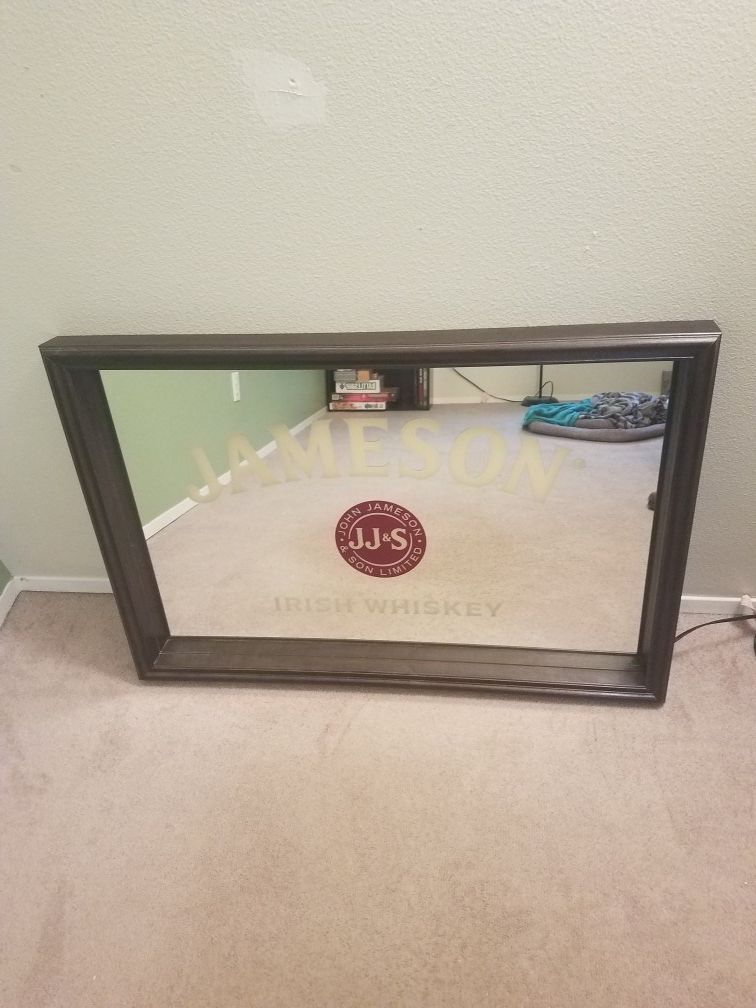 Jameson Whiskey Collectible Bar Mirror