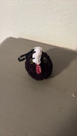 Handmade Amigurumi Chicken Keychain 