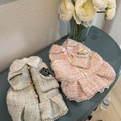 Chanel Like Dog Outfit W Purse 