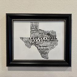 8x10 Texas print