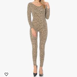 7Wins JJJ Women Catsuit Cotton Long Sleeve Yoga Bodysuit Jumpsuit/Made in USA