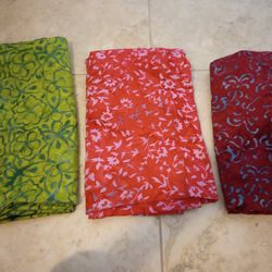 3 Sarongs $10 Each. 3 For $25