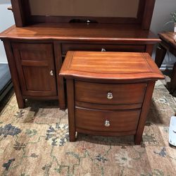 desk, 6 drawer dresser and night stand 