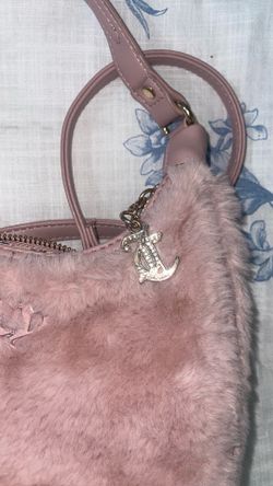 Juicy Couture Pink Faux Fur Handbag