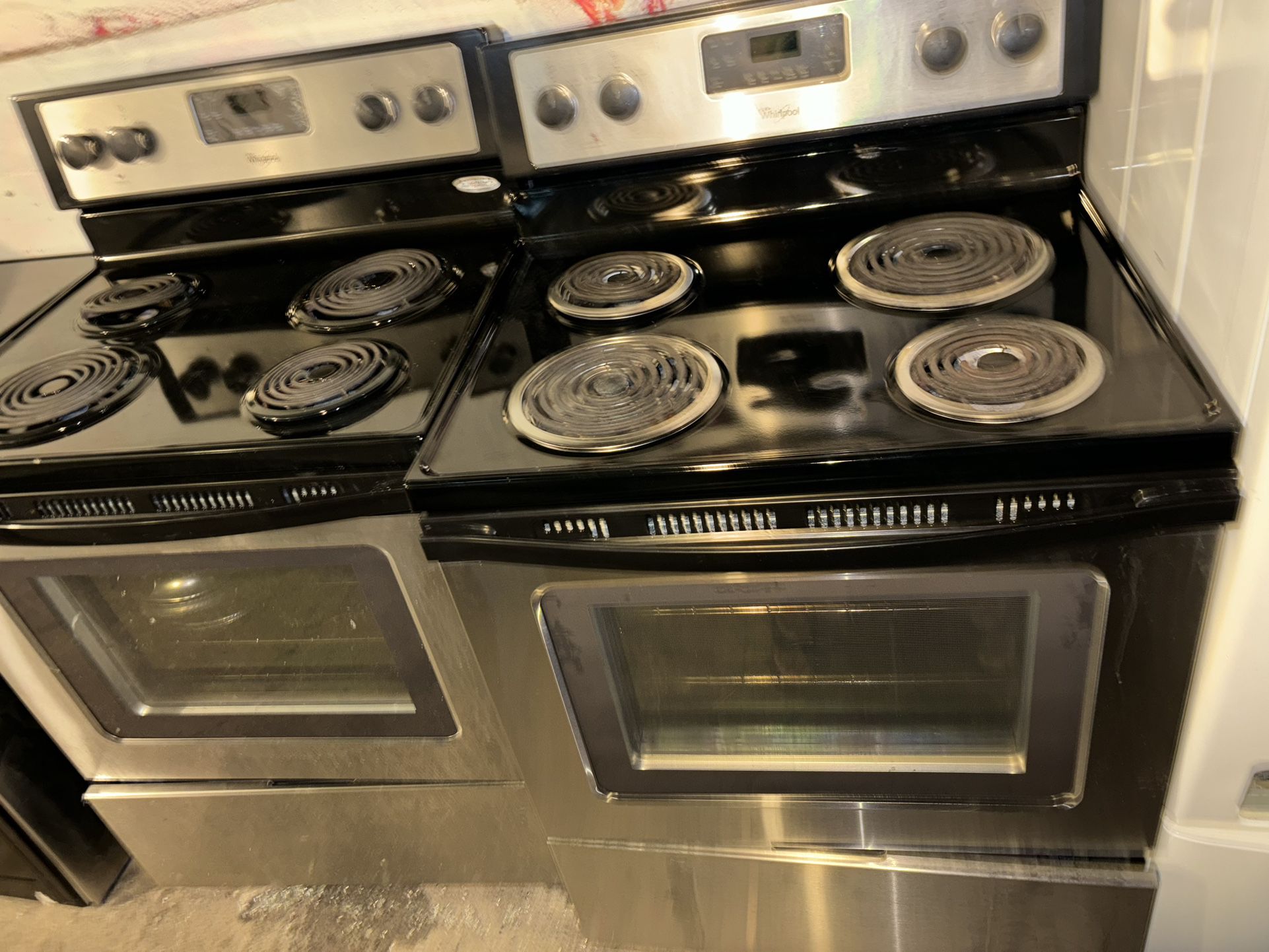 Whirlpool Coil Stove Stainless Steel Good Working Condition 