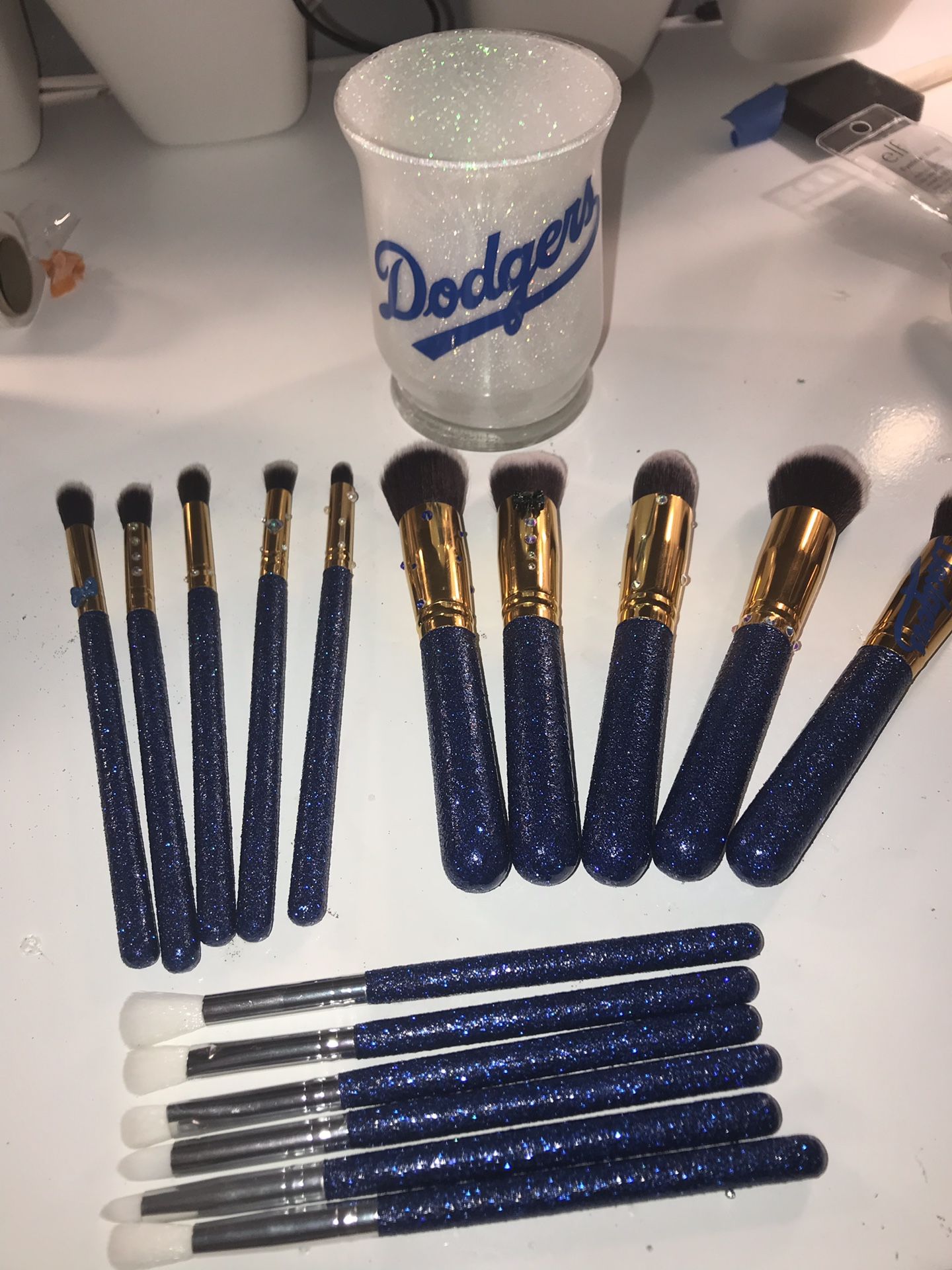 Glitter Makeup brushes