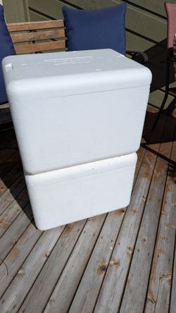 FREE 2 Styrofoam Coolers