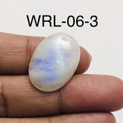 White Rainbow moonstone Oval Shape Cabochon-WRL-06-3