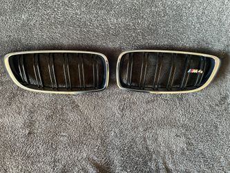 2014-2019 Bmw M4 F82 F83 Front Bumper Grille Set Pair Left Right
