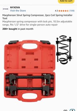 Macpherson Strut Spring Compressor, 2pcs Coil Spring Installer Tool