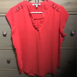 Womens Red Blouse $3