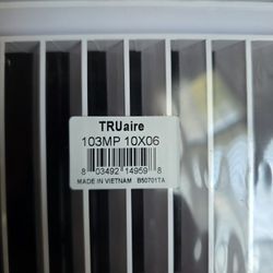 TruAire 103MP 10X06 10 in. x 6 in. 3-Way Plastic Wall/Ceiling Register White