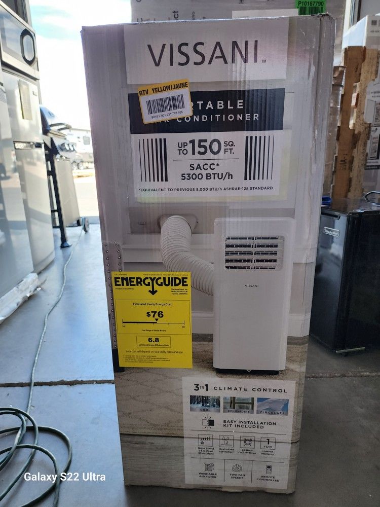 Vissani 5300 BTU Portable Air Conditioner