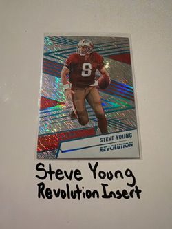 Steve Young San Francisco 49ers Hall of Fame QB Revolution Short Print Insert Card.