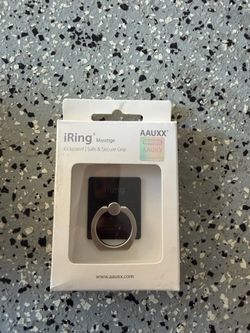 iRing Original, Phone Ring Holder, Cell Phone Grip Stand (Silver)