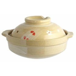 Small Earthenware Pot SAKURA | Living Room Flower Sakura Shallow Pot 6.7 inches (17 cm)  - BRAND NEW