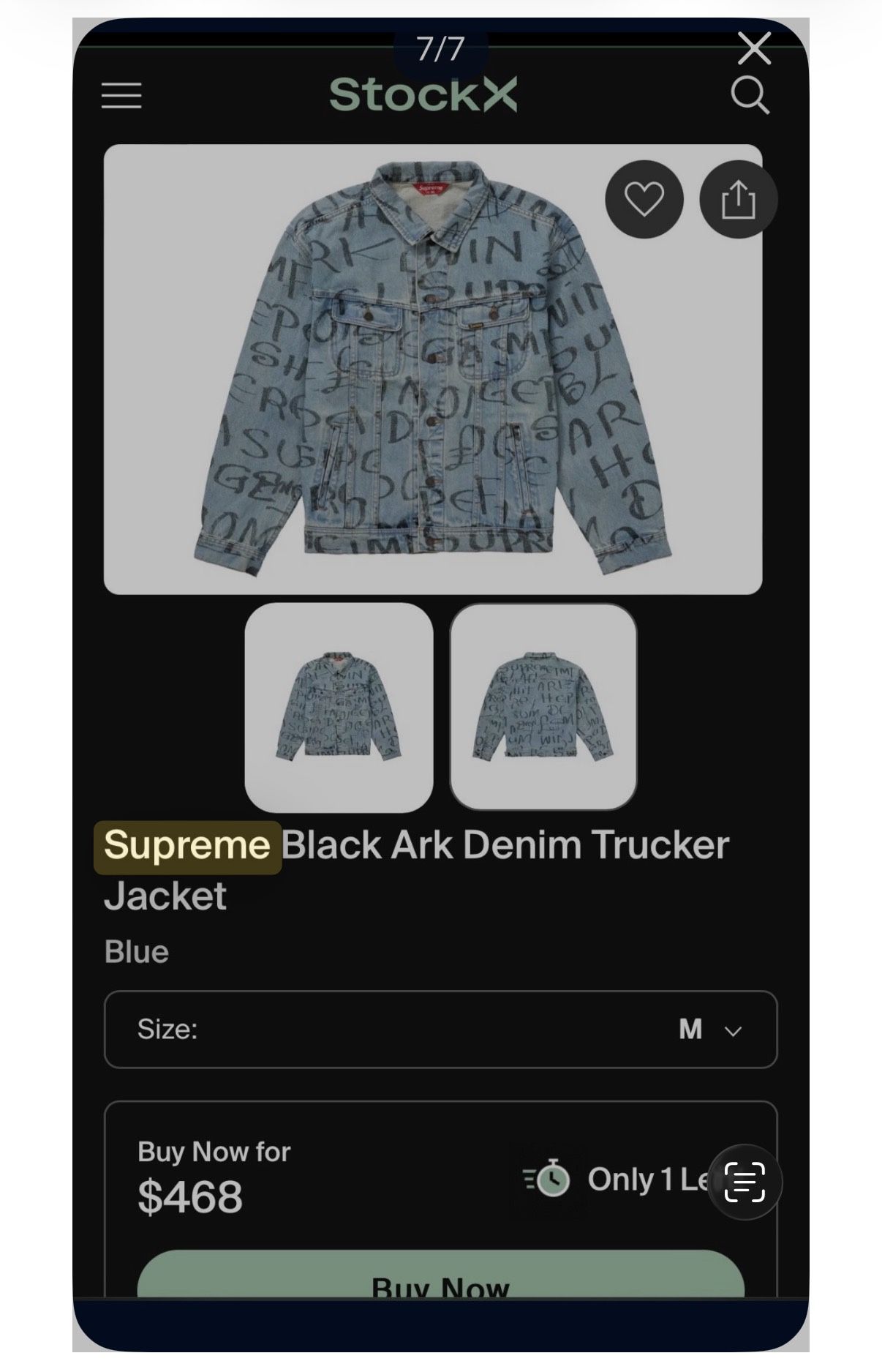 RARE Supreme Trucker Jacket