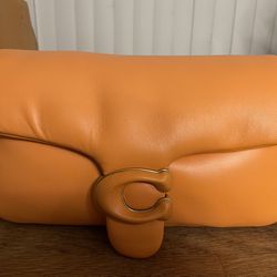 coach pillow tabby bag orange