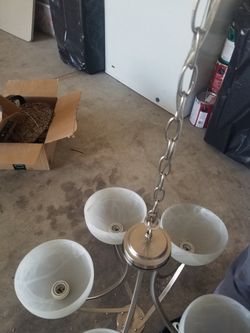 Light Fixture Over Dining Table