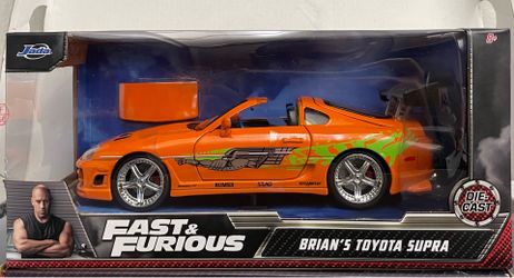 Fast & Furious Brians Toyota Supra W/ Removable Roof 1/24 scale