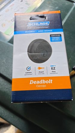 Schlage dead bolt