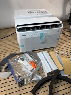 10000 BTU Midea U Shaped Window Air Conditioner, Cools up to 450 Sq Ft Ultra Quiet U-Shaped Design, Inverter Control, Open Window Flexibility, Alexa/