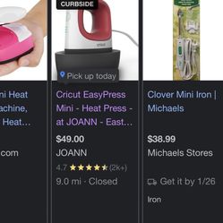Mini Press Iron Cricut
