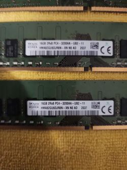 32GB DDR4 - 3200 Desktop RAM (2x16) SK Hynix