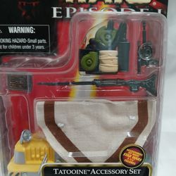1998 Hasbro Star Wars Episode I Tatooine Accessory Set will Pull Back Droid 