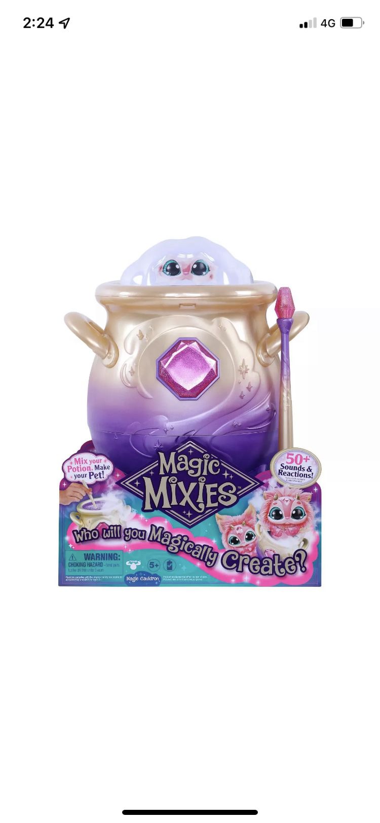 Magic Mixies Pink Kids Toy In Hand New !