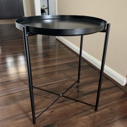 Black Metal Side Table